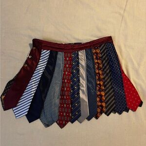 Multicolor Necktie Skirt